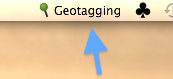 Geotagalog 2.0 geotag helper menu item