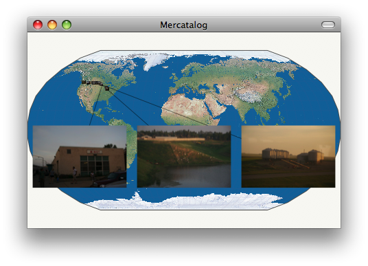Screenshot of photos being viewed in clean Mercatalog