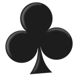 Sesamouse icon, a stylized playing card 'club' symbol.